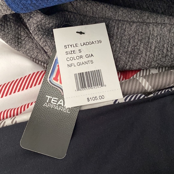 NWT fleece lined zip up Giants sweater jacket - Picture 4 of 4